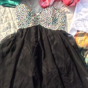 Black sparkly dress !